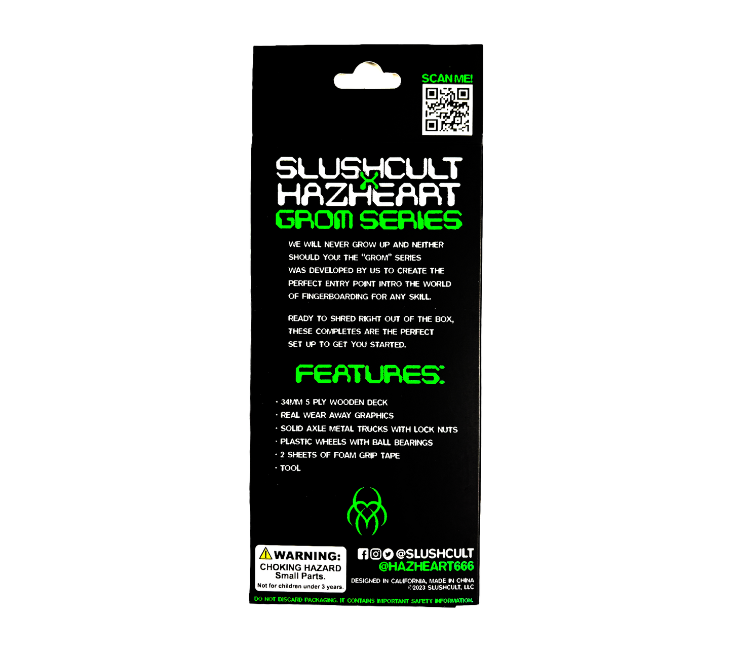 Hazheart x Slushcult Doodle Hazzy Fingerboard Kit