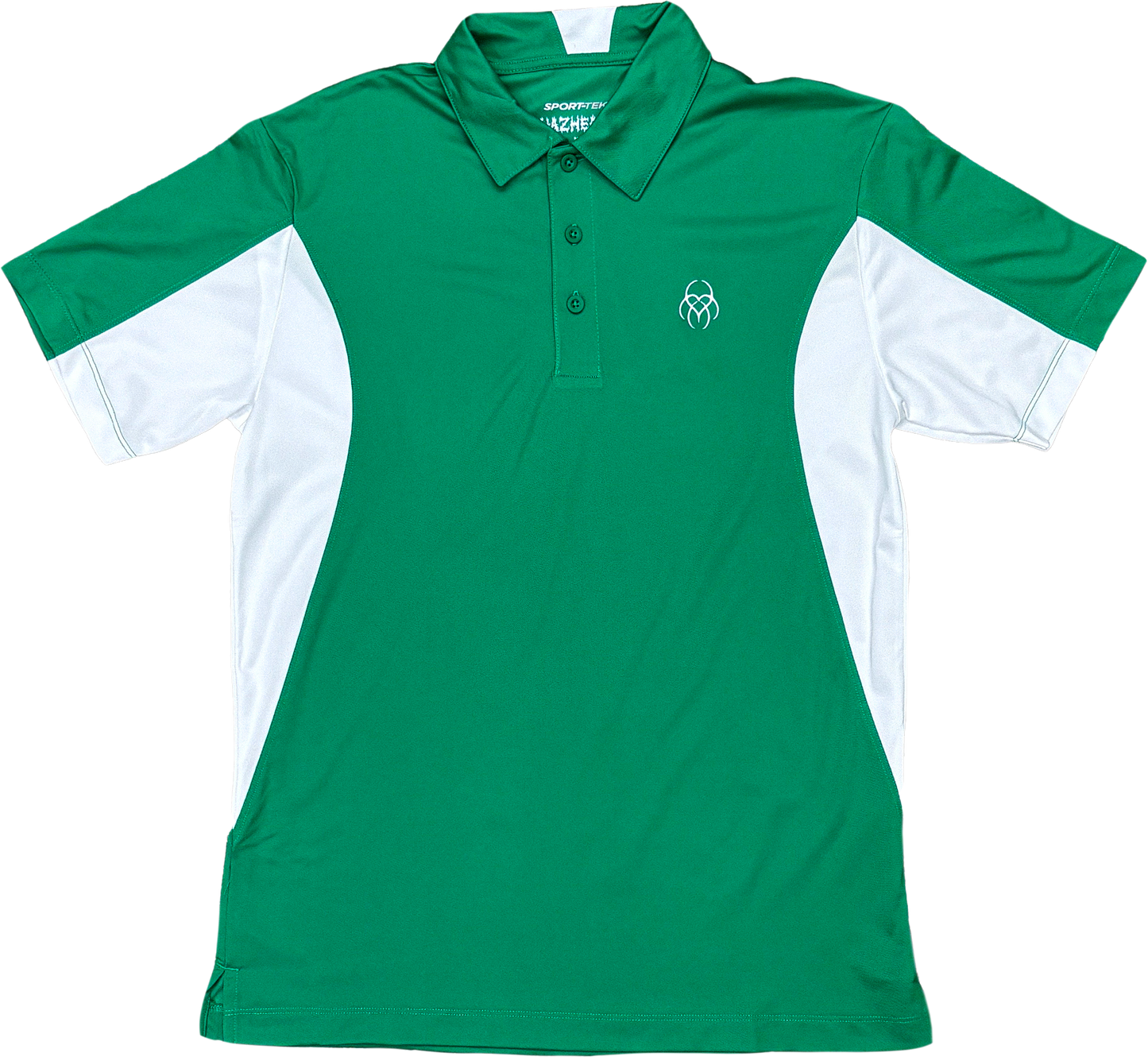 HazTek Polo - Green/White