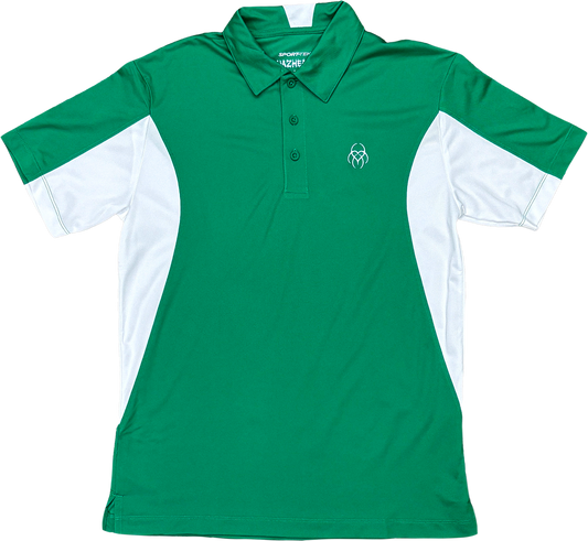 HazTek Polo - Green/White